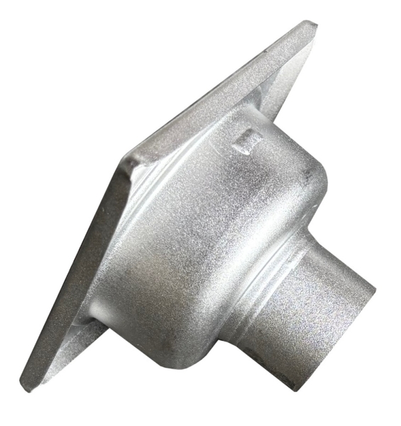 Hofablauf Edelstahl 250 x 250 mm Abgang senkrecht an 110er KG Rohr